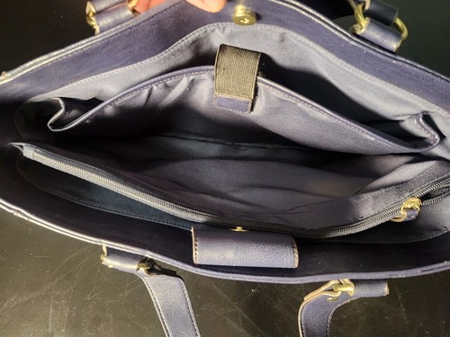 Liz Claiborn Womens Purse/Handbag Navy Blue (8018) - Picture 7 of 9
