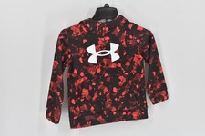 Boy's Under Armour Fleece Big Logo Printed Camo Hoodie In Red Size Extra Large