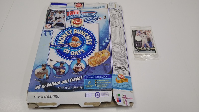 2002 Post Honey Bunches Of Oats With Almonds - 2 Topps Baseball Cards Included