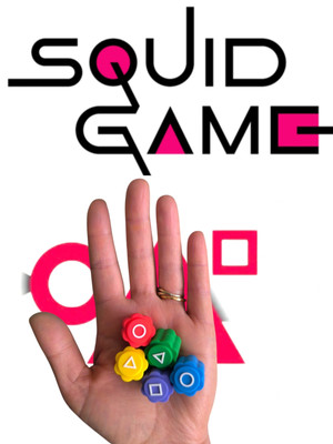 Super Jeu Gonggi Gong -Gi Original Jacks Squid Game Boîte De 5 Dès Incassables 