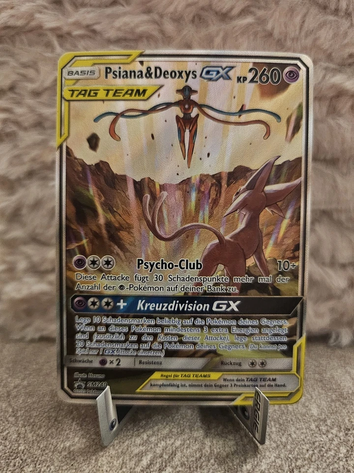 Psiana & Deoxys GX SM240 Black Star Promo Sonne und Mond Pokemon karte NM  miscu - Bild 2 von 4