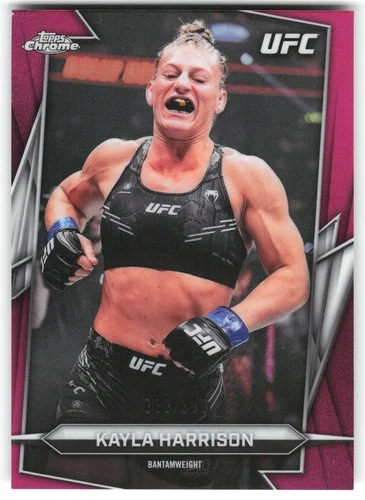 2026 Topps Chrome UFC #55 Kayla Harrison Magenta Refractor #/399