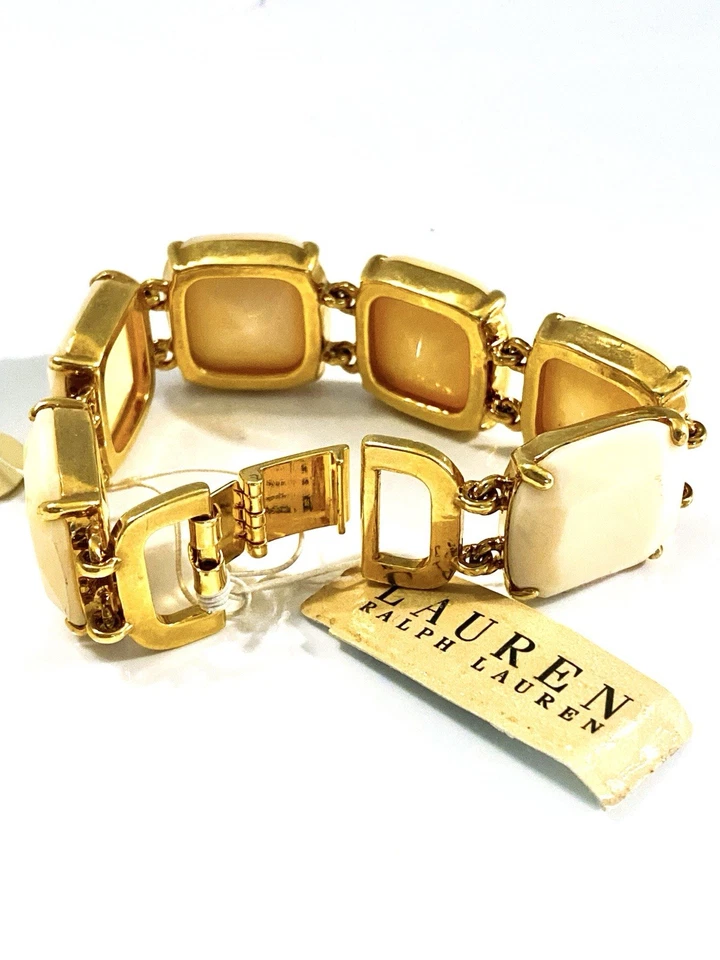 Ralph Lauren браслет золотистый шикарный богемное ретро квадратный костюм см. фотографии - Изображение 3 из 4