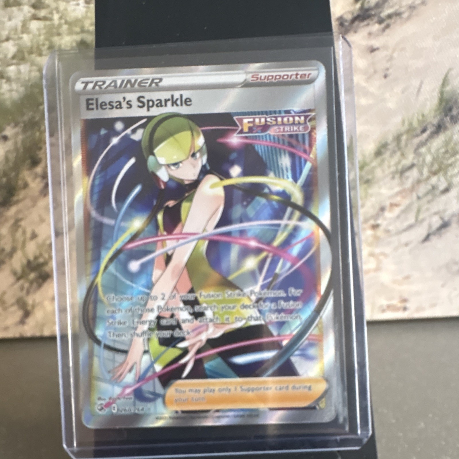 Pokemon TCG Elesa's Sparkle 260/264 Fusion Strike Full Art Holo UR English