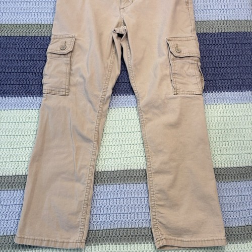 VTG Wrangler Cargo Pants, Boy Sz 12 Husky, Tan/Khaki, Wrangler Red Tag - Picture 8 of 16