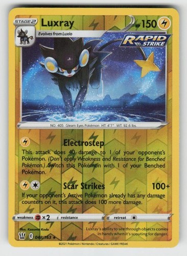 Reverse Holo Luxray 048/163 Rare Battle Styles Near Mint