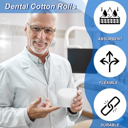 Rollos De Gasa Dental De 1000 Unidades Almohadillas De Algodon Para Dentistas - Afbeelding 4 van 8
