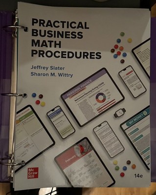 Practical Business Math Procedures Sharon M Wittry McGraw Hill some highlighting