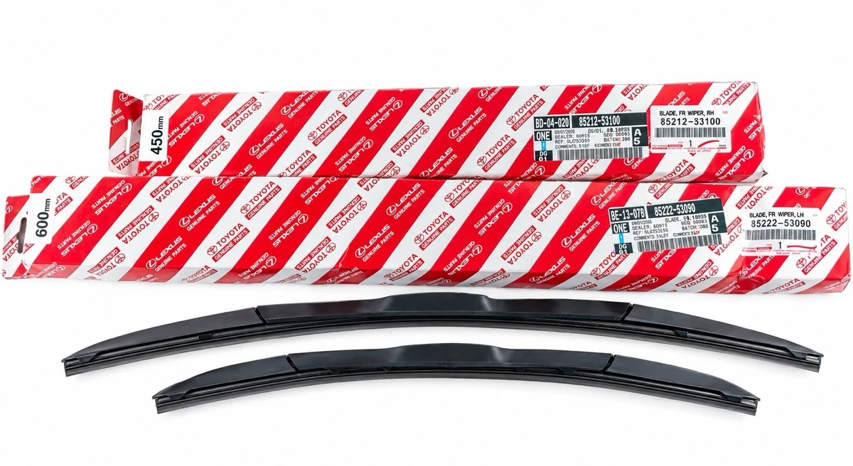 Genuine OEM Toyota Lexus Front Wiper Blades Set LH RH 85222-53090 85212-53100 photo 1