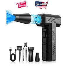 Compressed Air Duster 150000RPM Cordless Electric Blower for Keyboard PC Car