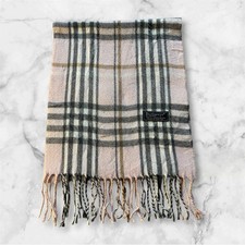 Vintage Burberry Schal | Pink | Lammwolle | Y2K 2000s