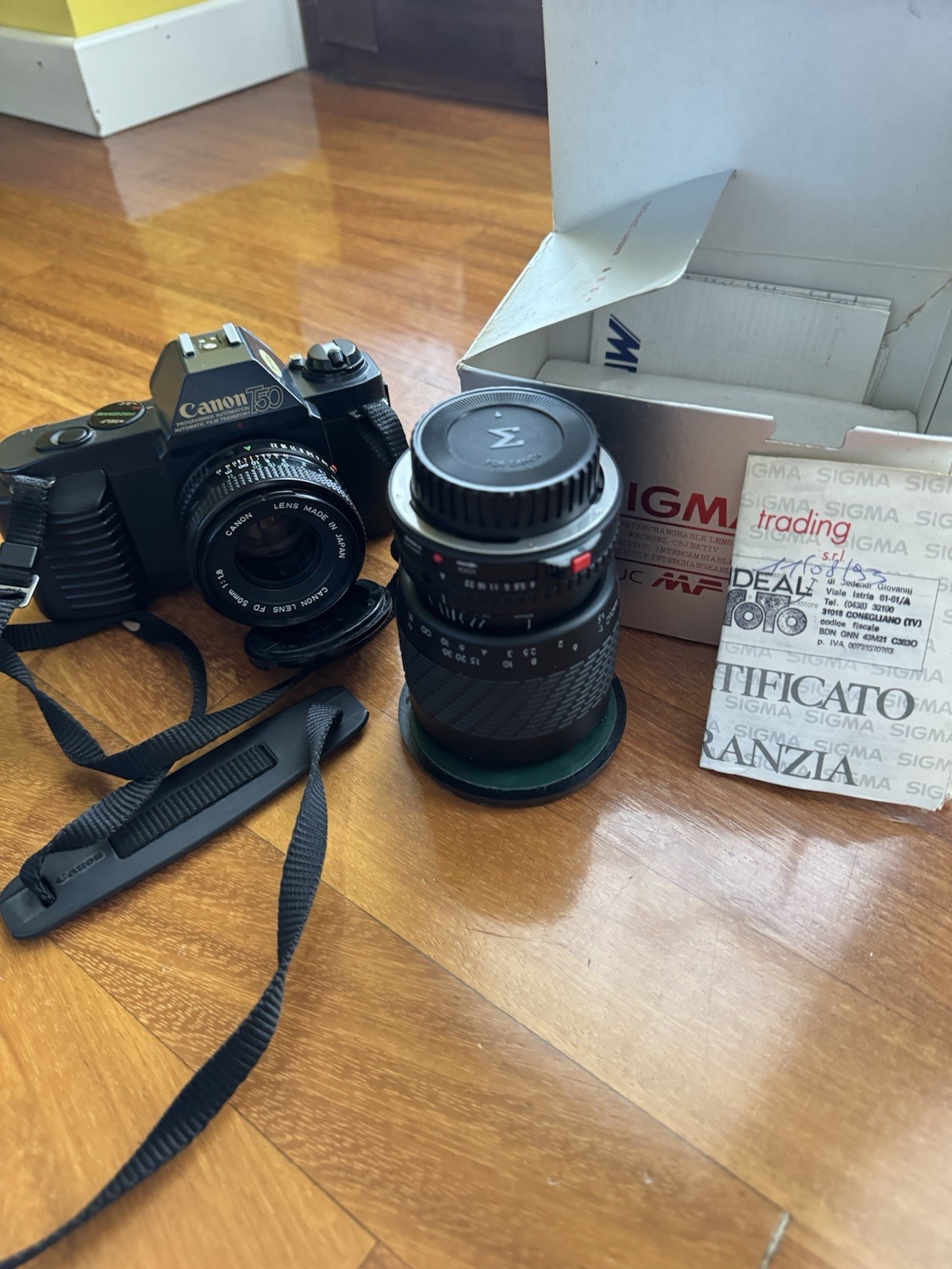 Canon T50 vintage camera equipment - eBay listing photo 2