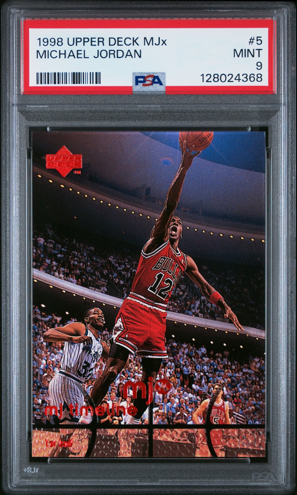 1998 UD MJX #5 MICHAEL JORDAN PSA 9