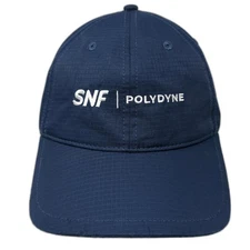 SNF Polydyne Strapback Baseball Hat Blue One Size Embroidered Cap America