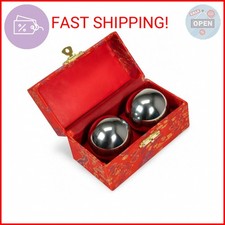 JapanBargain 3297, Chinese Baoding Balls Hand Therapy Exercise Stress Relief Bal