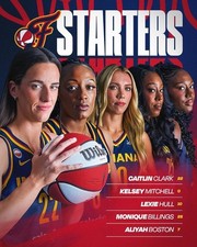 Caitlin Clark Indiana Fever Starters WNBA Basketball Team Sports Poster
