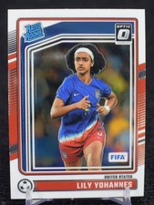 2024-25 Donruss Optic Lily Yohannes Soccer Rookie Card. rookie card picture