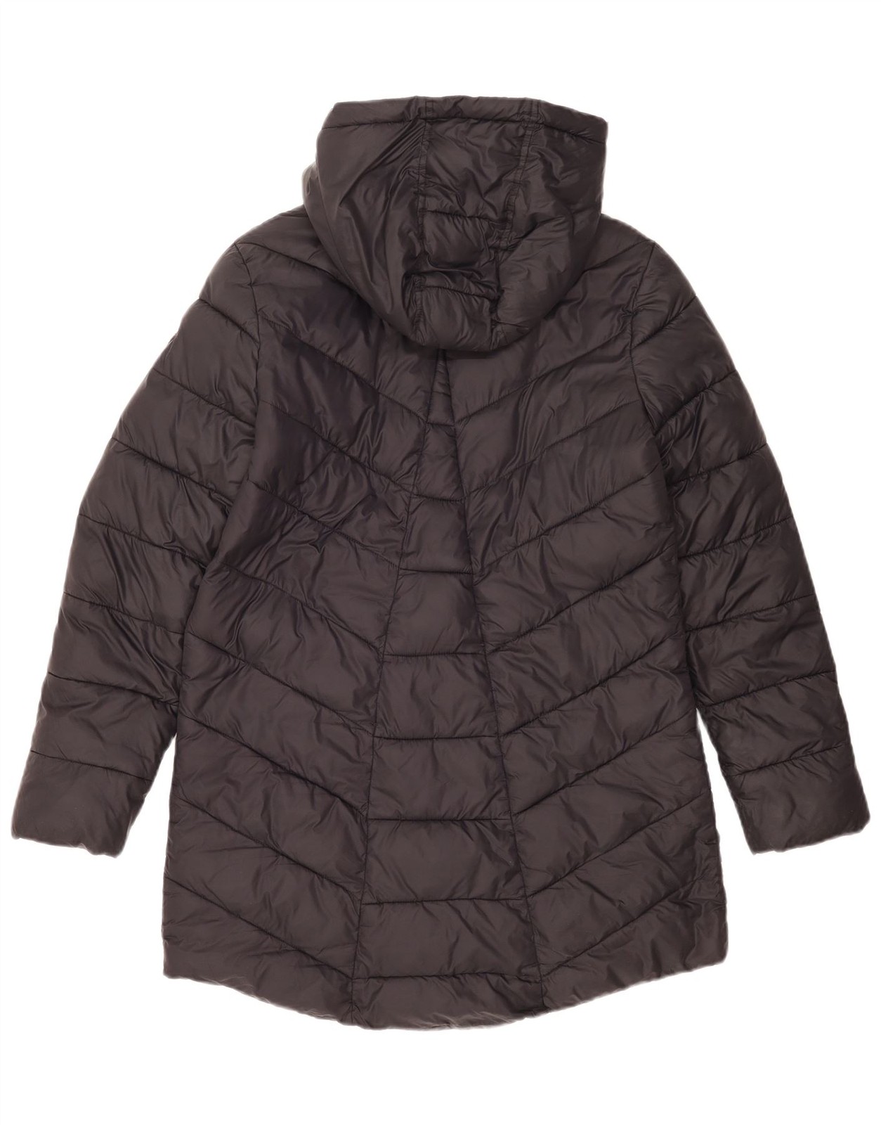 Guess Womens Hooded Padded Coat UK 16 Large Black Polyamide FG01 image 2