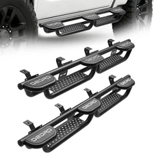 Drop Running Boards for 2020- 2025 Jeep Gladiator JT 4 Door Two-Stair Side Steps