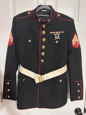U.S. Marine Corps Dress Uniform with 5 Pairs of Khaki Shirts and 2 Pairs Pants