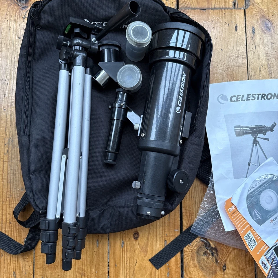 Celestron Travel Scope D70 Kit With Black Backpack, etc - Image 3 of 3