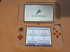 FAULTY Nintendo 2DS XL White and Orange Console (SPARES & REPAIRS)