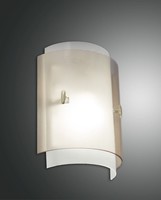 Wandleuchte Wohnzimmer Weiß Bernstein T:22 Cm E27 Glas Metall Wandlampe Flur