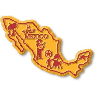 Mexico Map Magnet by Classic Magnets