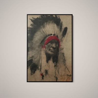 Charles Marion Russell - Self Portrait - Art Print on Paper or Canvas