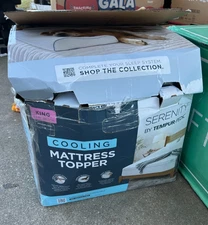 Tempur-Pedic Serenity 2+1 Cooling KING Size Mattress Topper Memory Foam DAMAGED