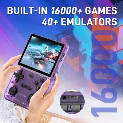 KINHANK K36 Retro Handheld-Spielkonsole 3,5'' IPS 500Nit | 16000 Spiele | PS1 PSP 