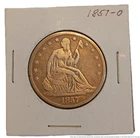 1852 O Seated Liberty Silver Half Dollar Coin