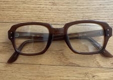 USS Military 4 5 Vintage Eyeglasses Frames Brown Thick
