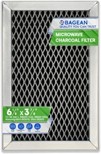 Microwave Charcoal Filter 6.15” x 3.95” for JX81J WB02X11536 WB06X10823 Black 