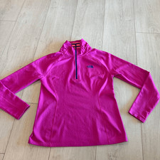 The North Face Magenta Pink Quarter Zip Long Sleeve Top size m