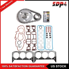 Timing Chain kit + Head Gasket set For 96-01 Chevrolet GMC Isuzu Oldsmobile 4.3L