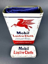 Vintage Mobil Pegasus Lustre Cloth Tin Can & ...