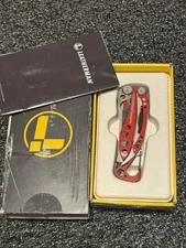 Leatherman Skeletool Red 154cm Serrated Rescue Blade & Ceramic Glass Breaker CX