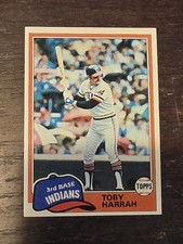 1981 Topps - Toby Harrah #721 Cleveland Indians 
