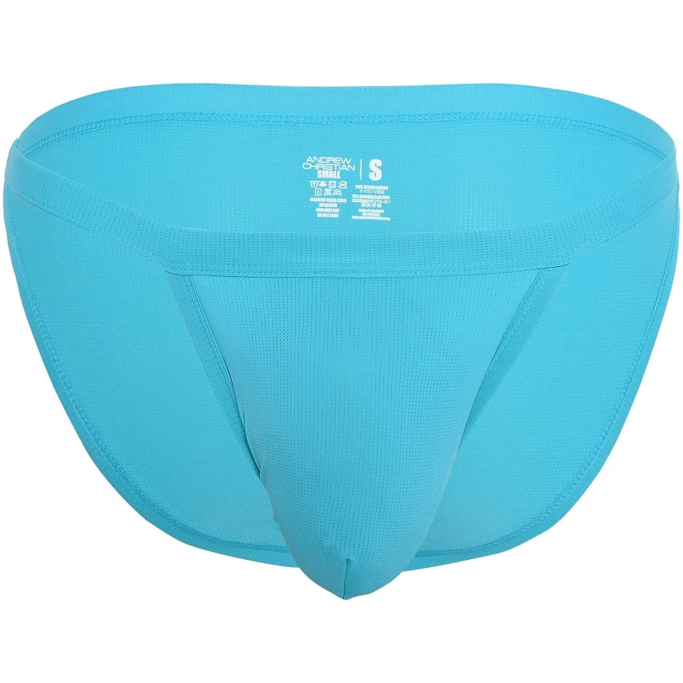 Andrew Christian Almost Naked Paquete de 2 Calzoncillos Control de Humedad Hombre Tanga Ropa Interior Foto 4 de 4