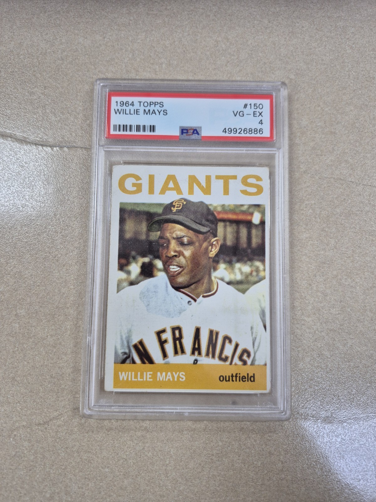 1964 TOPPS #150 WILLIE MAYS PSA 4