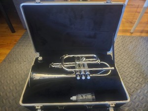 Yamaha Japan YCR-2310S Cornet with Case and Mouthpiece Silver Plated- Used
