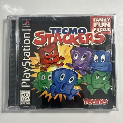 Tecmo Stackers (Sony PlayStation 1, PS1, 1997) Complete CIB - Tested