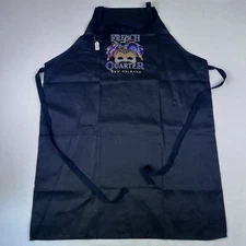 French Quarter New Orleans Black Cooking Apron Embroidered Kitchenware New w Tag