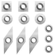 High Performance Carbide Cutters Inserts 12PCS Set For Wood Lathe Turning Tools