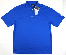 Nike Golf Dri-Fit Polo Shirt Men L, Blue Short Sleeve Wicking Lightweight NWT