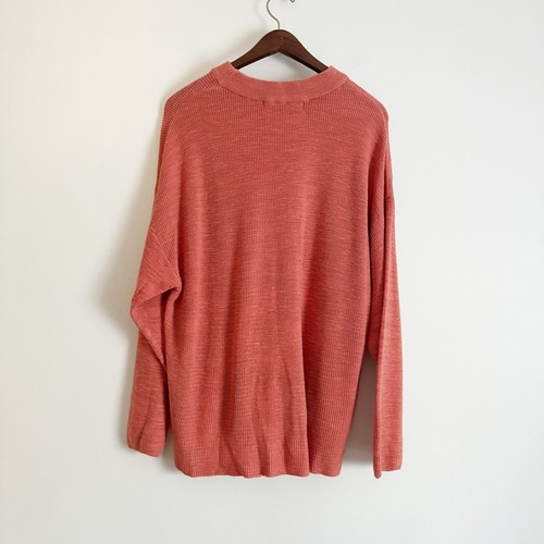 Free People Malibu Solid Surf Pullover mit Rundhalsausschnitt rot pink Small S - Bild 6 von 9