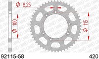 Fantic 50 Caballero Motard Kettenkit Corona Afam 92115-58
