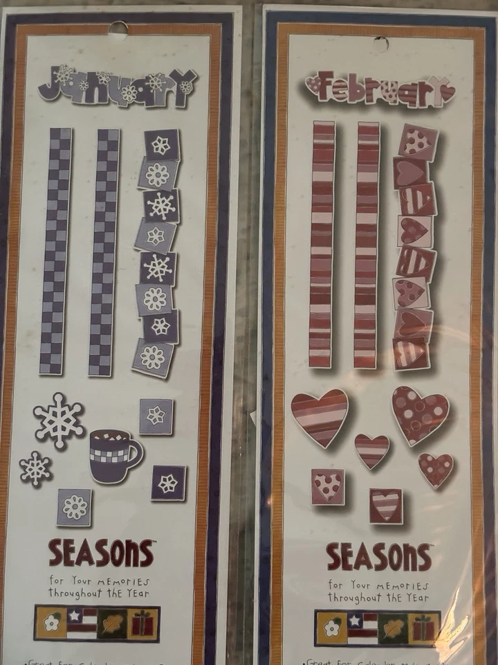 My Minds Eye Seasons Borders/die cuts Juego Completo RARO 2003 Foto 3 de 4