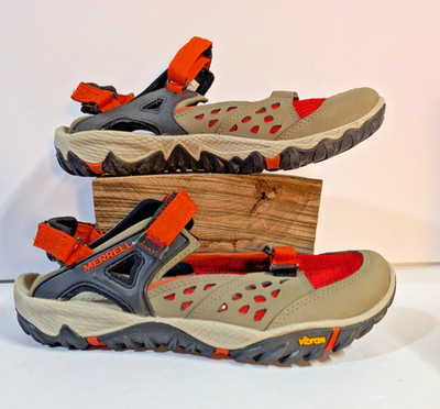 Merrell All Out Blaze Taupe and Orangee Womens Shoe Size 7 M